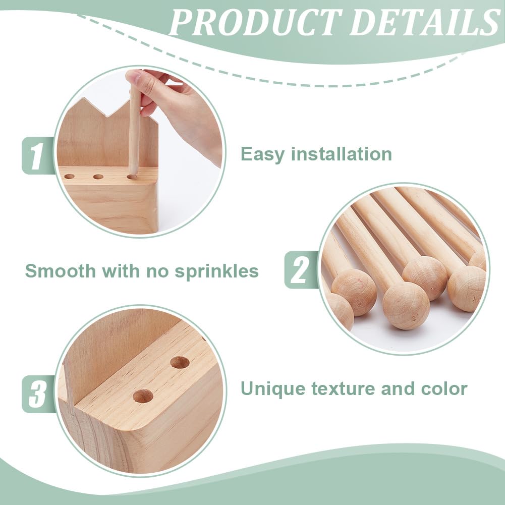 BENECREAT removable rods save space when not in use.