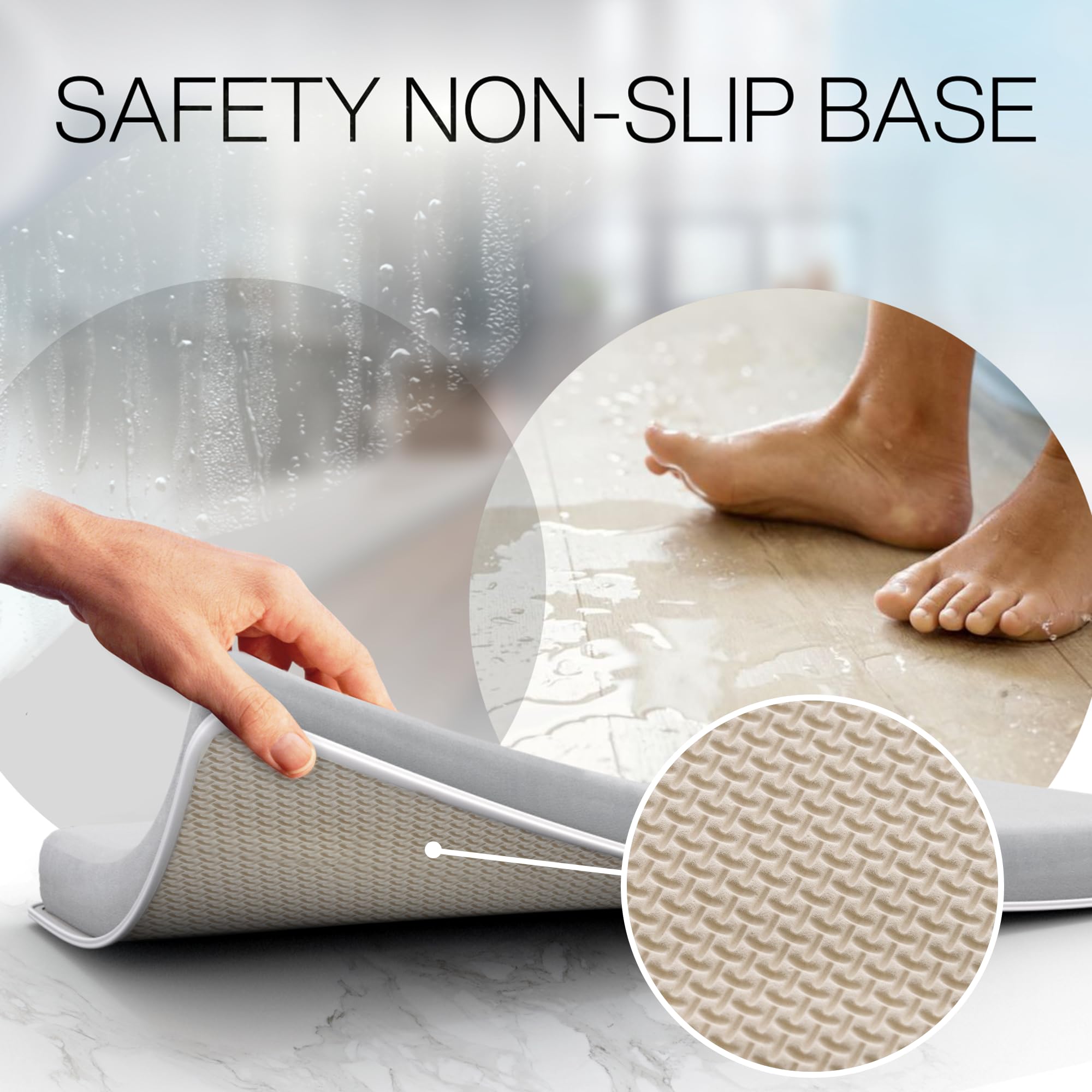 Benicci quick-dry bath kneeler dries fast after baths for next session.