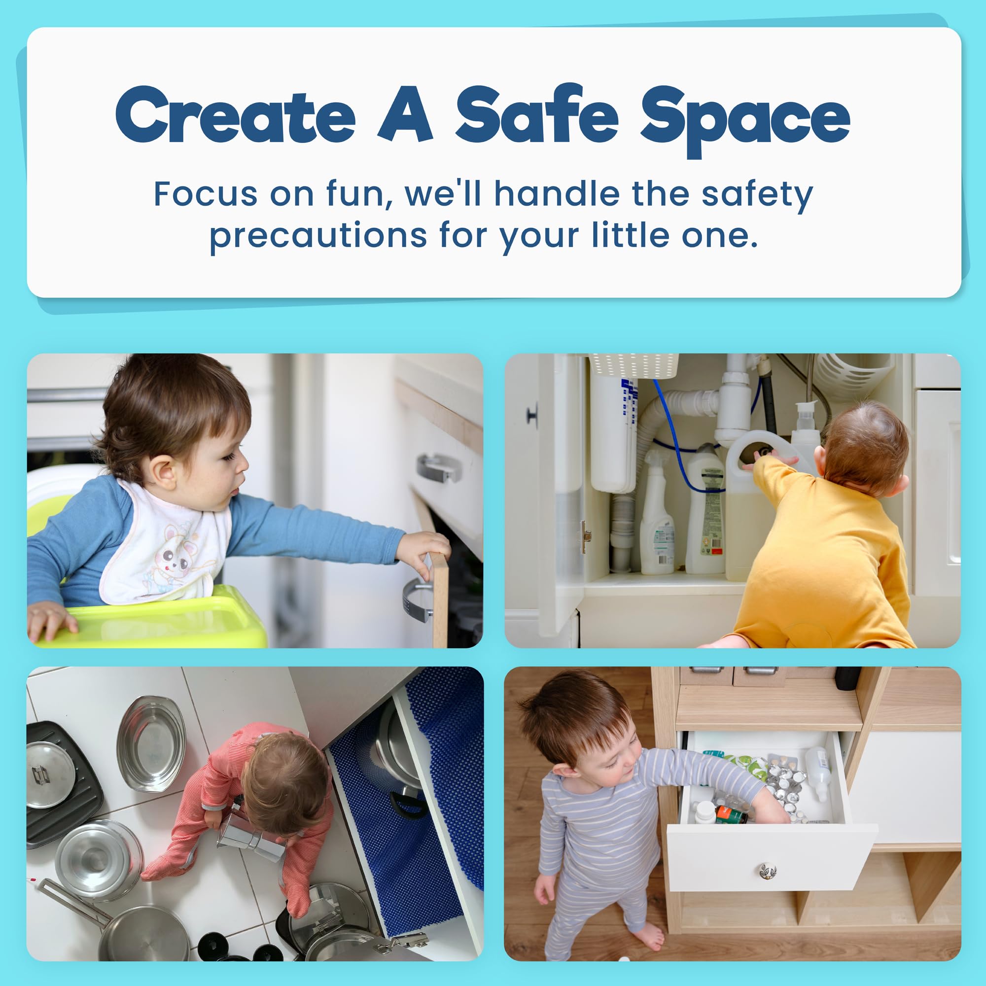 Benny Bradley's latch compatibility covers cabinets and drawers, improving safety across spaces.