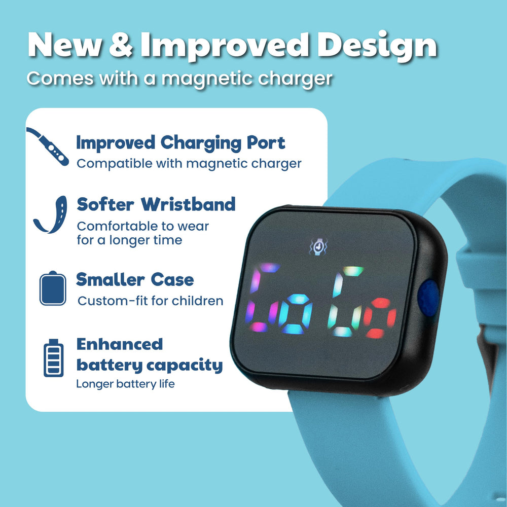 Benny Bradley's Potty Watch V2 reminder settings image, adjustable intervals shown