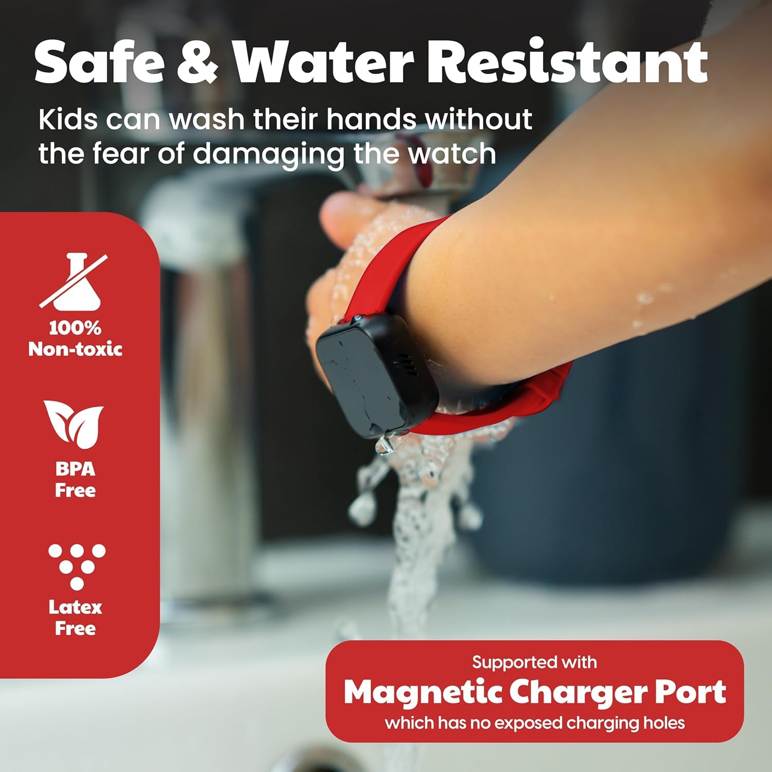 Benny Bradley's Potty Watch V4 battery life supports a week of use between charges.