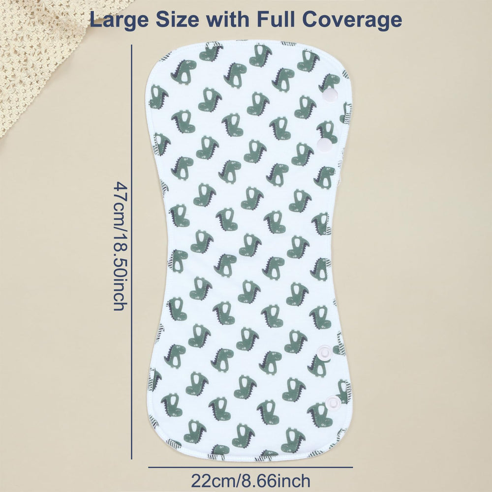 Benoxine 2-in-1 burp cloths and bibs for quick mess coverage