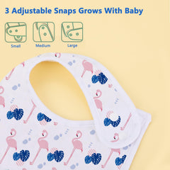Benoxine baby bib closeup highlights absorbent fabric keeping outfits cleaner.
