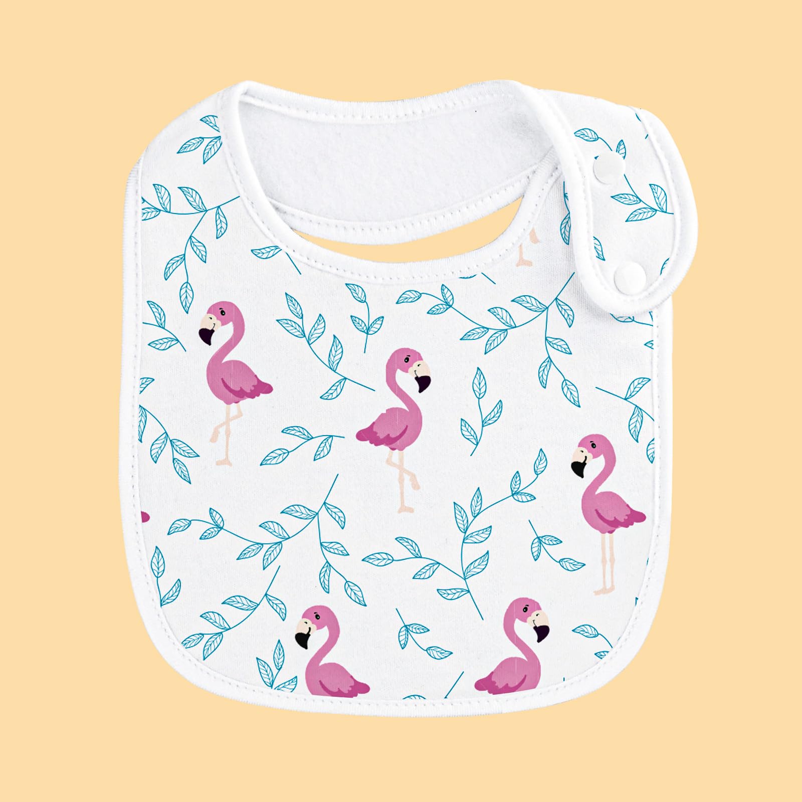 Benoxine baby bib bandana design closeup demonstrates cute, functional drool protection.