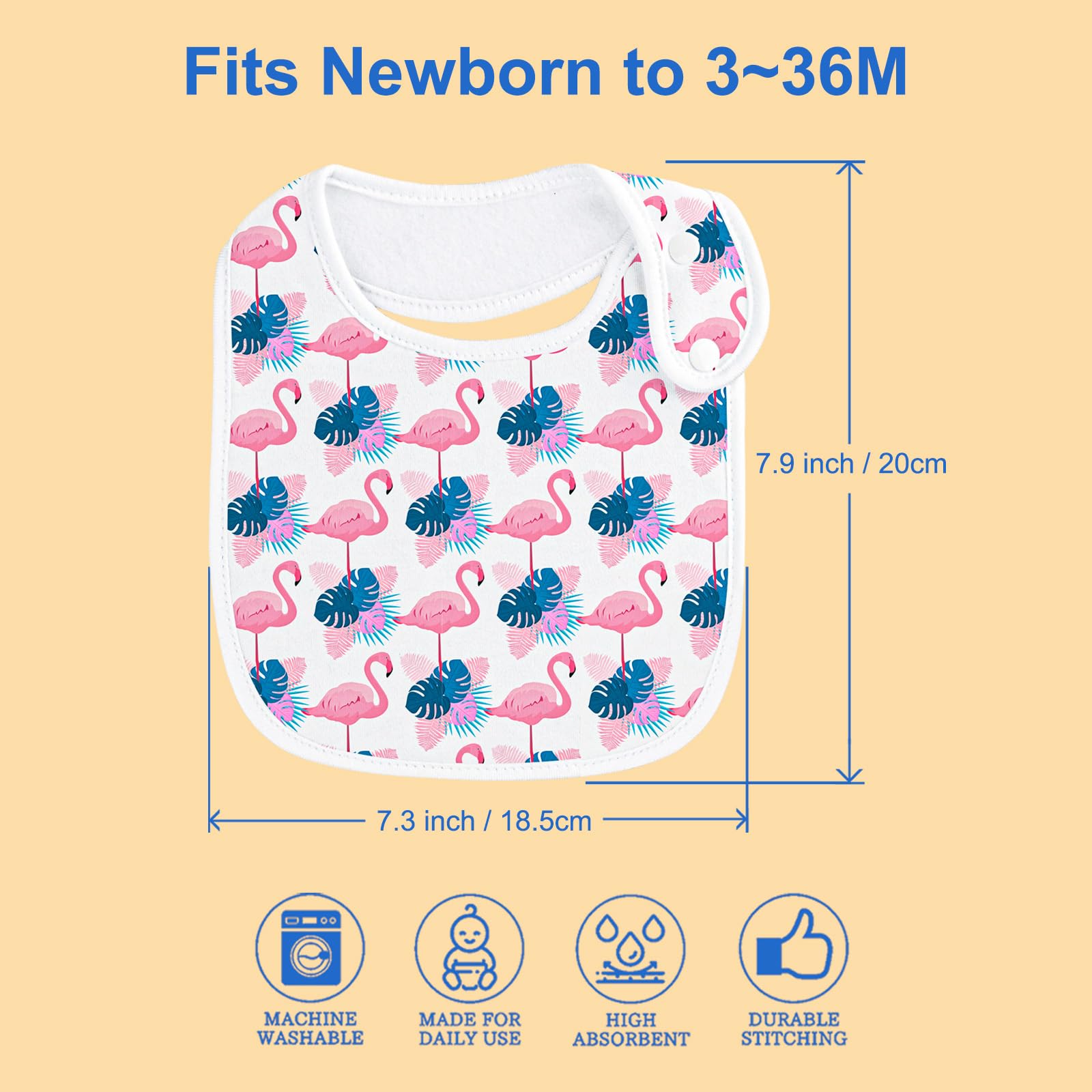 Benoxine baby bib packaged set emphasizes readiness for mealtime.