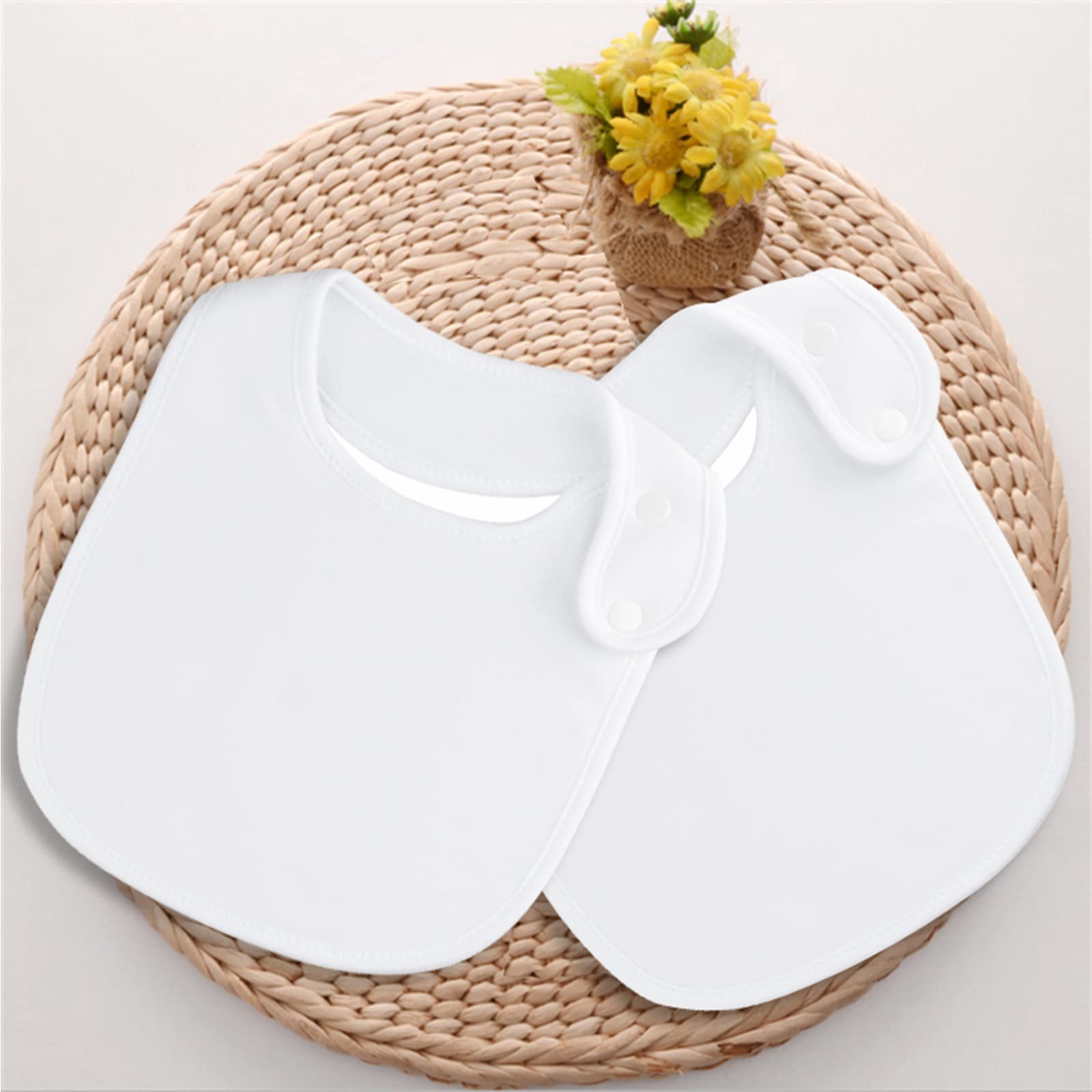 DIY sublimation-ready Benoxine bib surface for custom designs