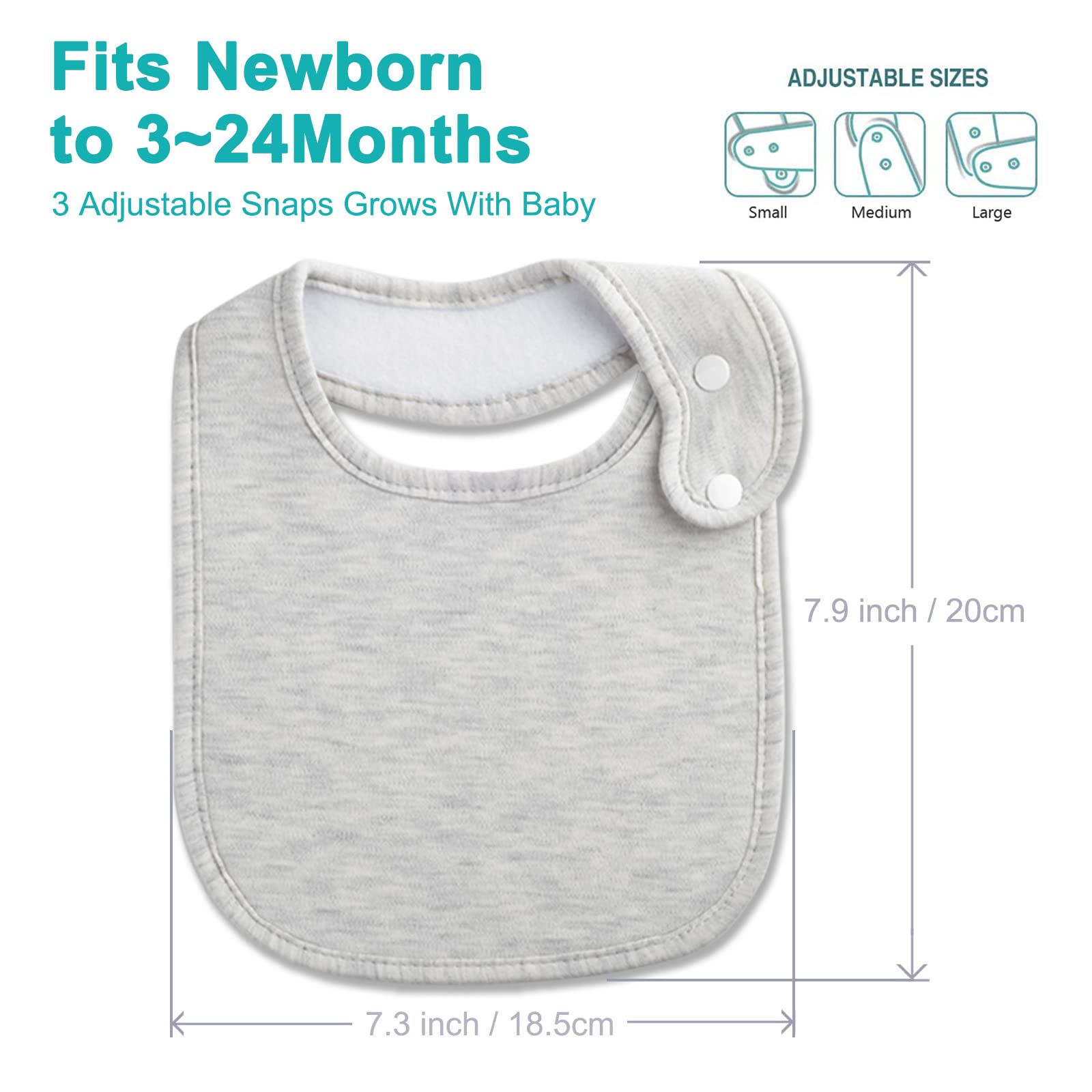 Benoxine bibs designed for DIY sublimation with personalized patterns.