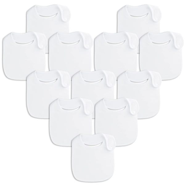 Benoxine baby bibs with soft absorbent outer layer for dry clothes and skin comfort