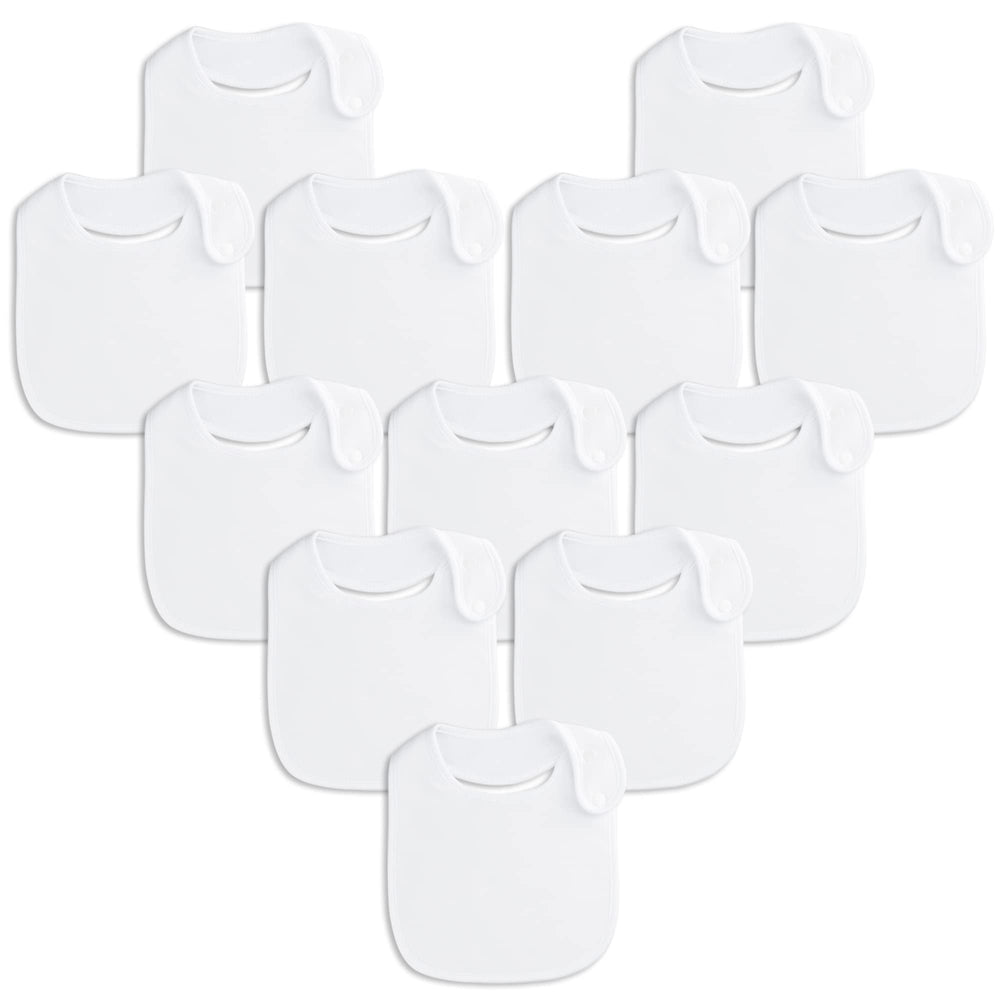Benoxine baby bibs with soft absorbent outer layer for dry clothes and skin comfort