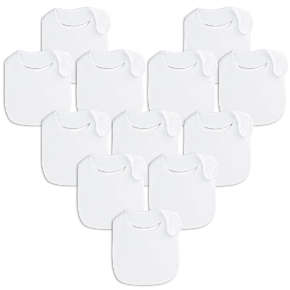 Benoxine baby bibs with soft absorbent outer layer for dry clothes and skin comfort