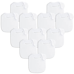 Benoxine baby bibs with soft absorbent outer layer for dry clothes and skin comfort