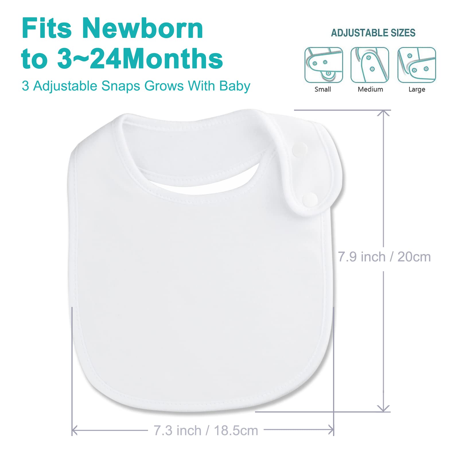 Benoxine bibs are machine washable for easy care and longevity
