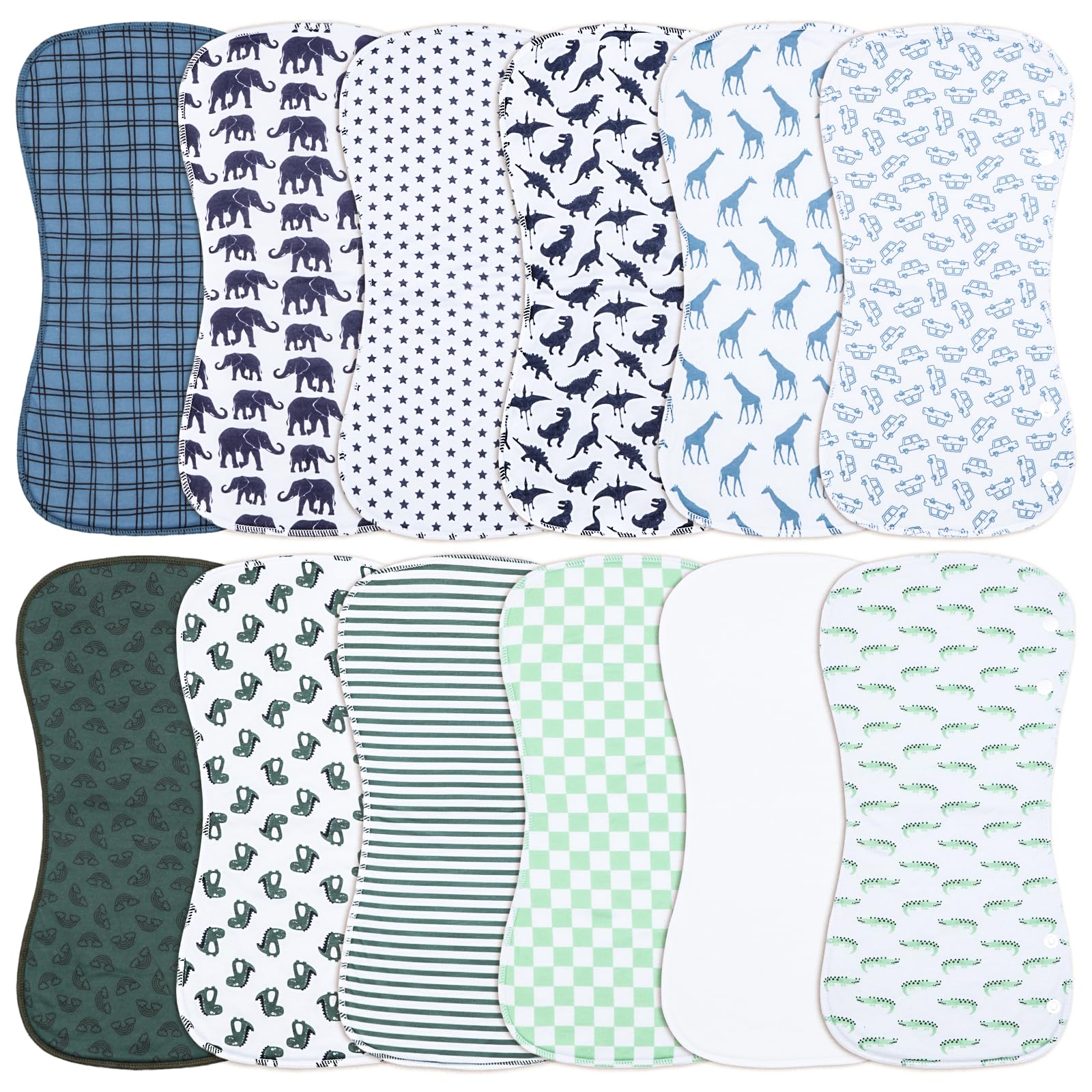 Benoxine baby burp cloths shoulder cover protects outfits from spills.