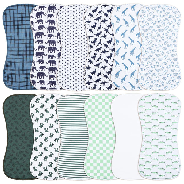 Benoxine baby burp cloths shoulder cover protects outfits from spills.