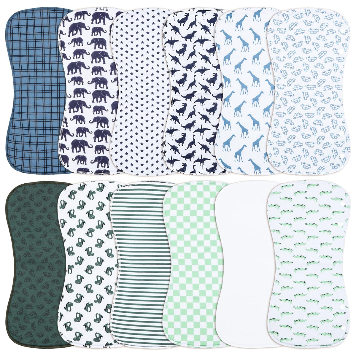 Benoxine baby burp cloths shoulder cover protects outfits from spills.