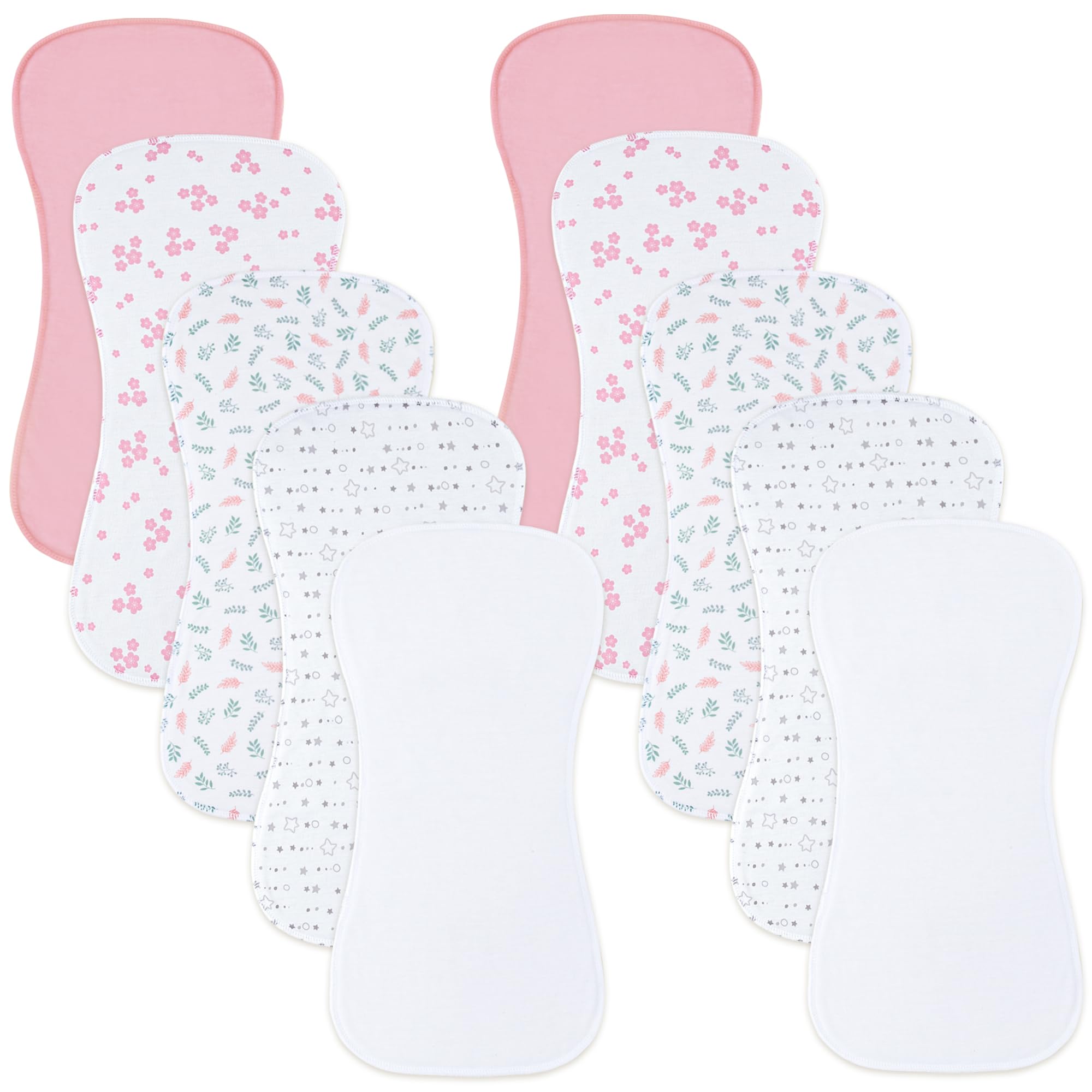 Benoxine burp cloth back features non-slip polyester fleece for secure coverage.