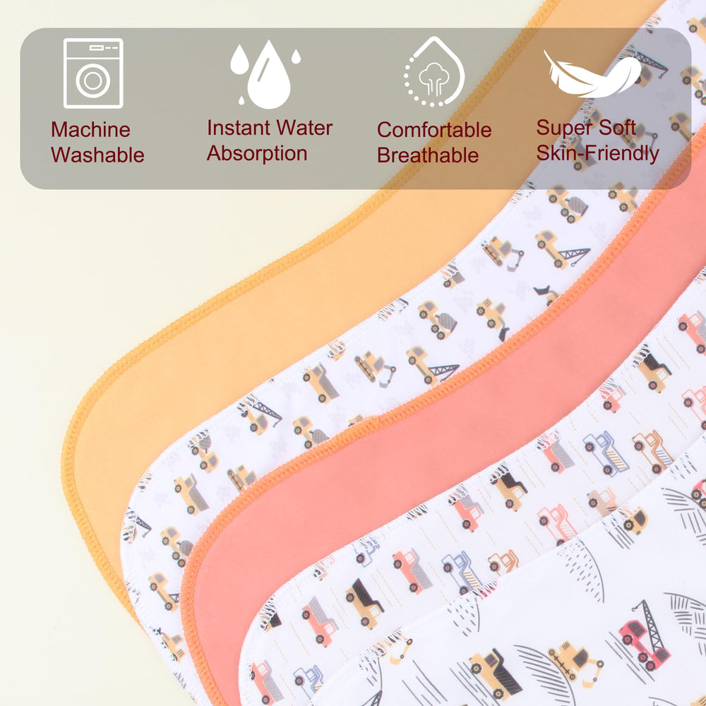 Benoxine bib conversion with snap-button for quick feeding shielding.
