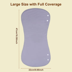 Benoxine bib-convertible-design shows quick snap-button conversion from burp cloth to feeding bib
