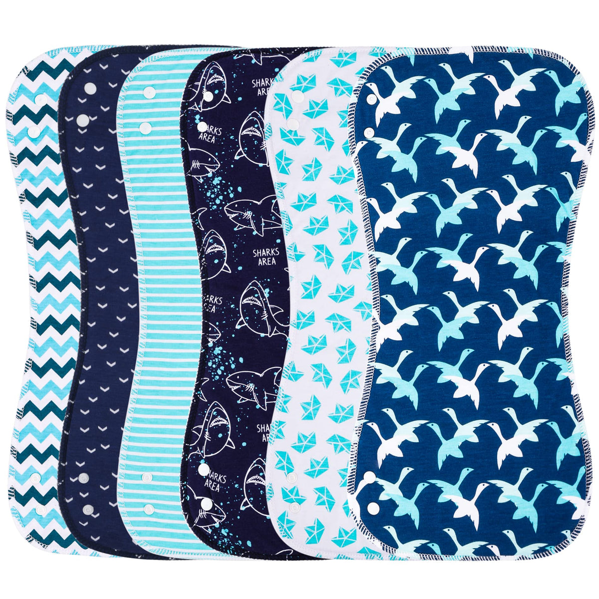 Benoxine burp cloth with convertible design for on the go