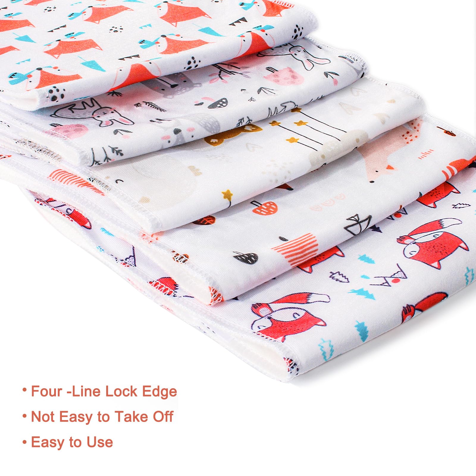 Benoxine burp cloth serves as multi-use towel for cleanup.