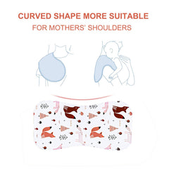 Benoxine burp cloth back features non-slip fleece for secure wear.