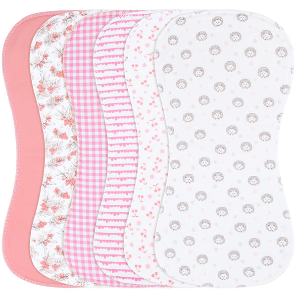 Benoxine burp cloth on the shoulder provides reliable mess protection.