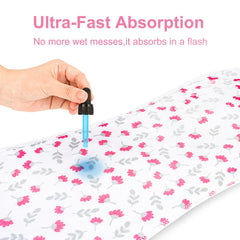 Benoxine burp cloth measures 18.5 x 8.7 inches for ample protection.