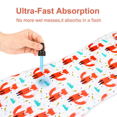Benoxine burp cloth size 18.5 by 8.7 inches for ample coverage.