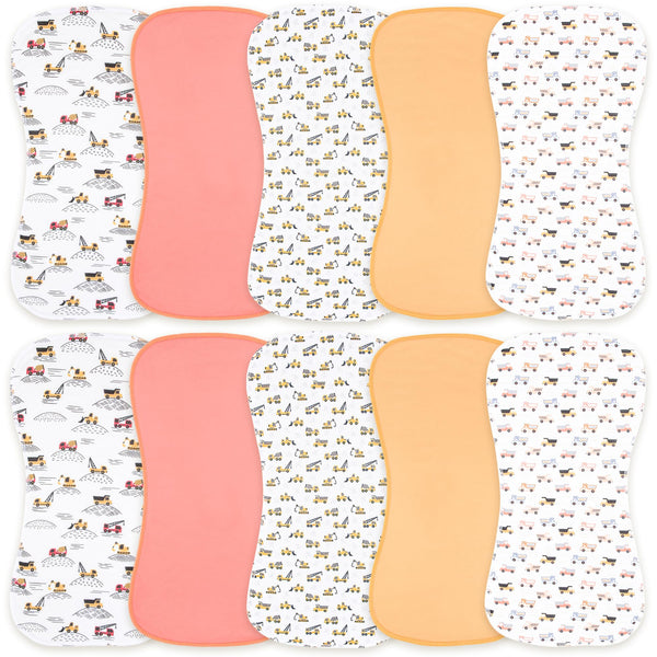 Benoxine burp cloth with soft microfiber front for gentle skin care and fast absorption.