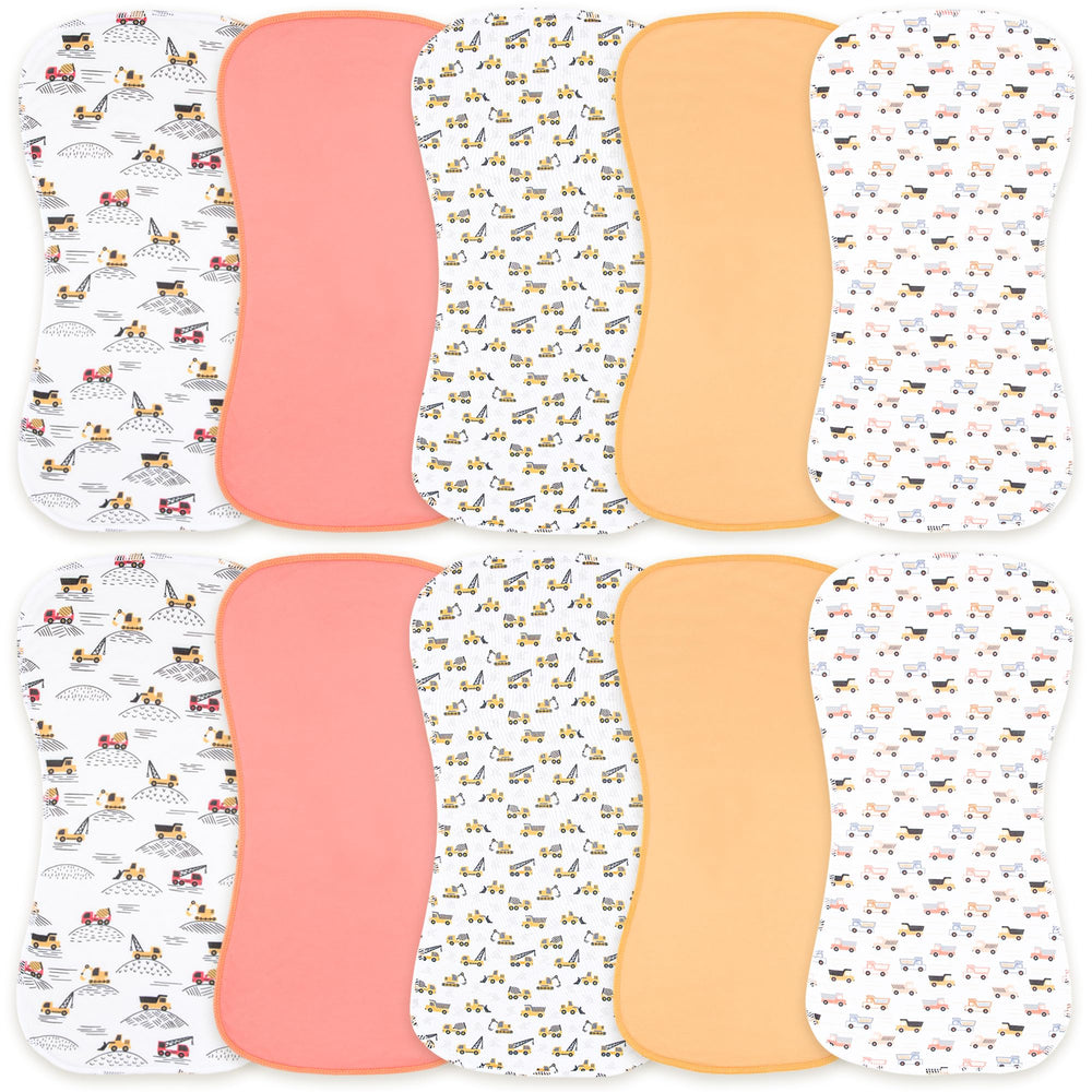 Benoxine burp cloth with soft microfiber front for gentle skin care and fast absorption.