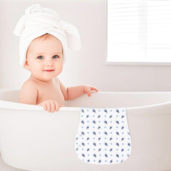 Benoxine triple-layer cotton design absorbs spit-up and drool quickly.