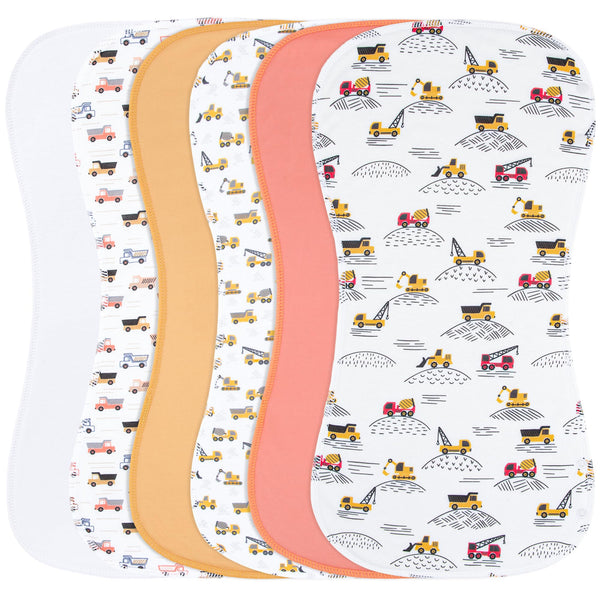 Benoxine burp cloths 6-pack front view, soft absorbent protection for messes.