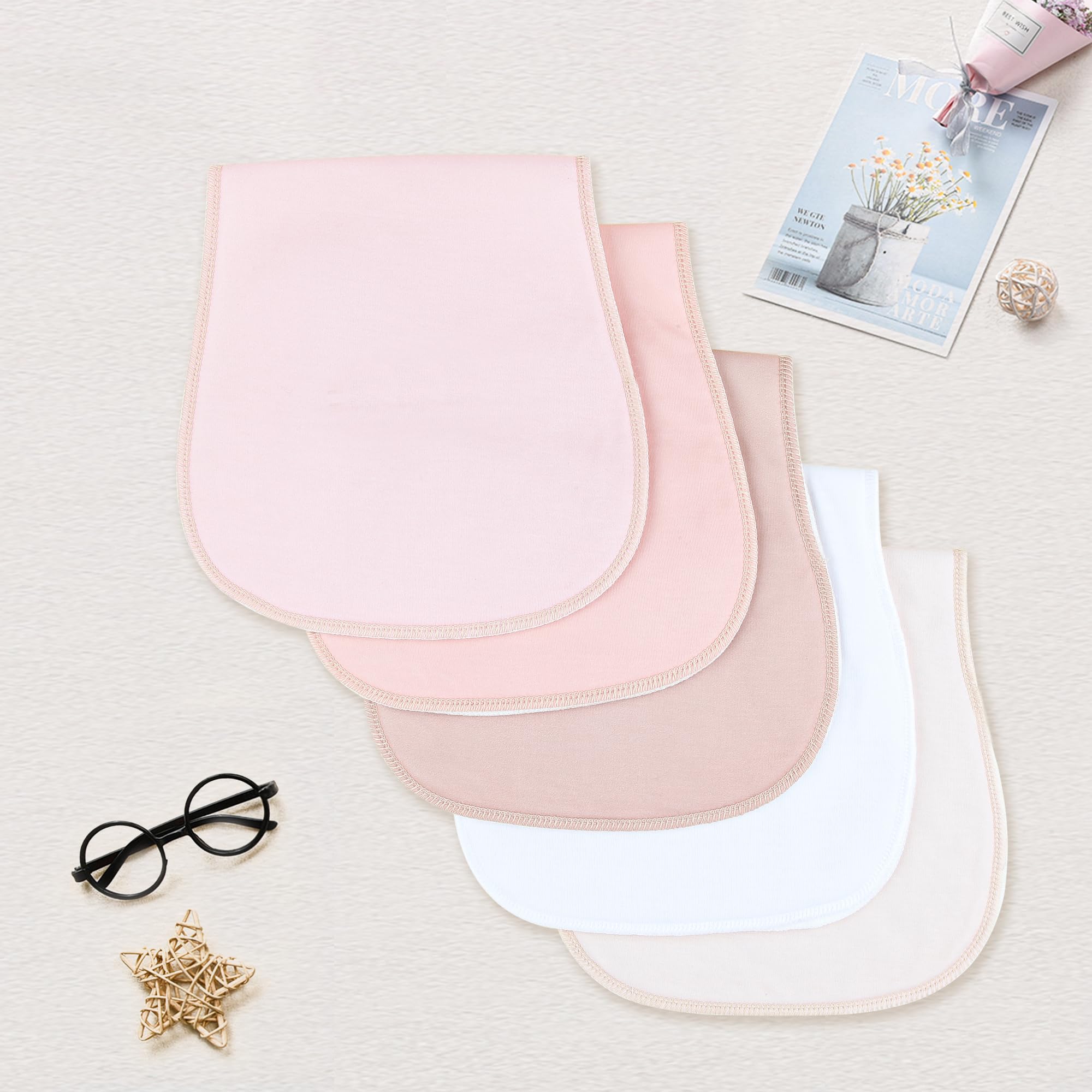 Benoxine burp cloths are machine-washable for easy cleanup.