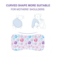 Benoxine burp cloths folded neatly, ready for use in a 10-pack set.