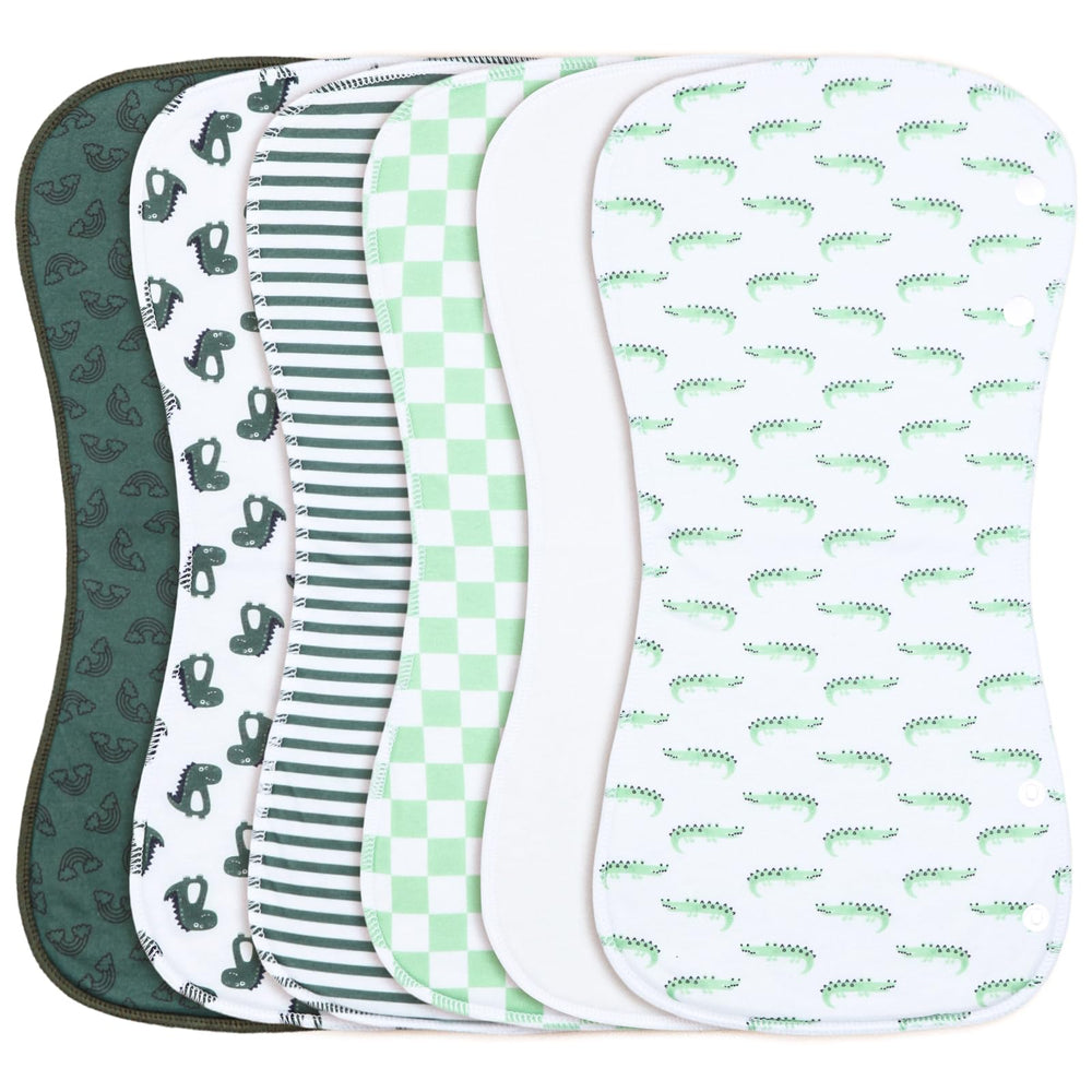 Benoxine burp cloths in gender-neutral design for both boys and girls