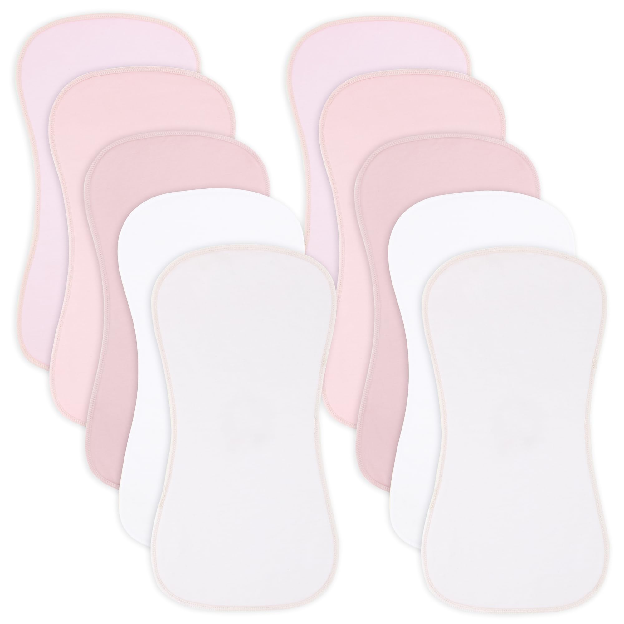 Benoxine burp cloths offer extra-wide shoulder coverage to prevent slipping.