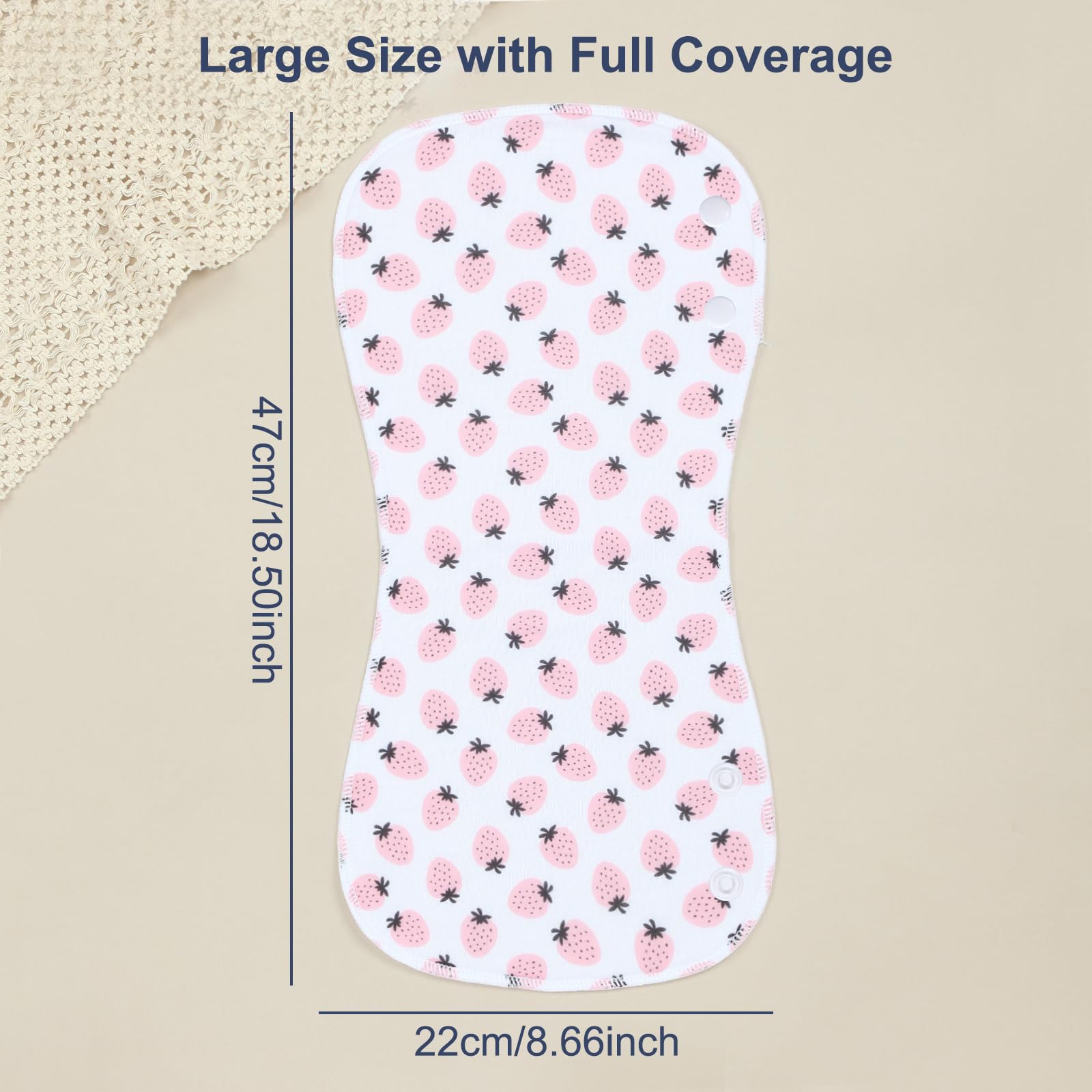 Benoxine burp cloth securely covers shoulder during feeding and burping