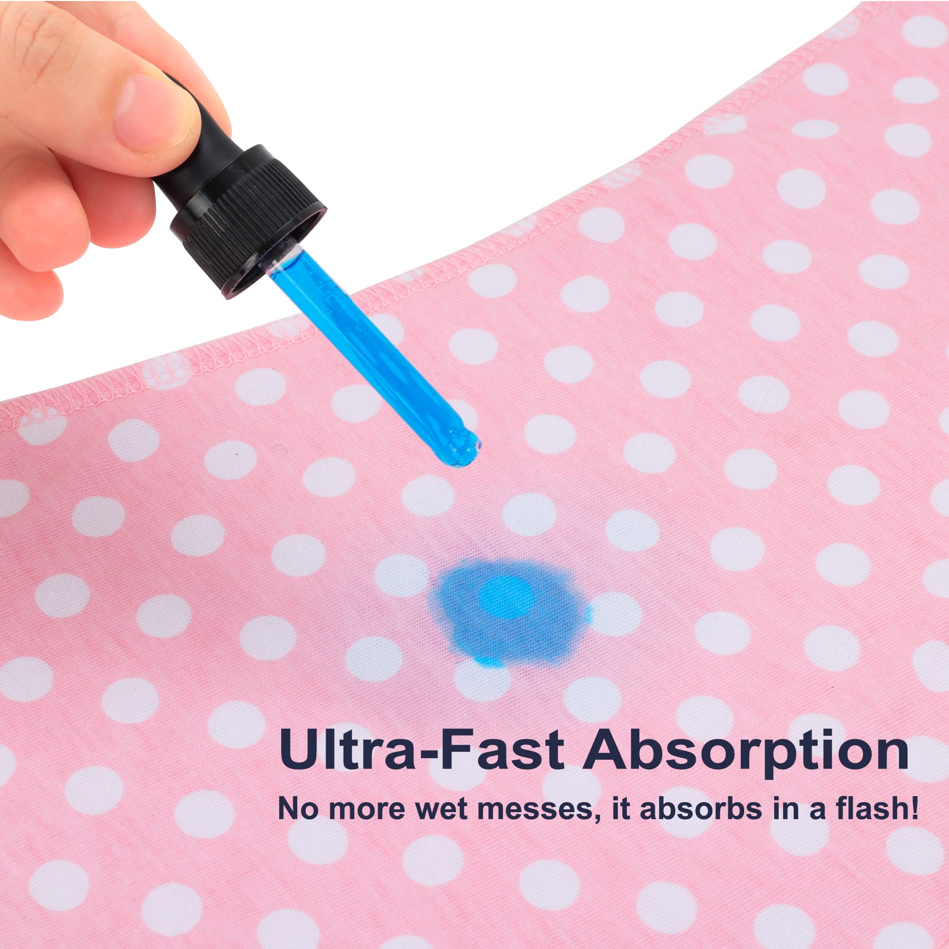 Benoxine burp cloth curved shape fitting securely on shoulder