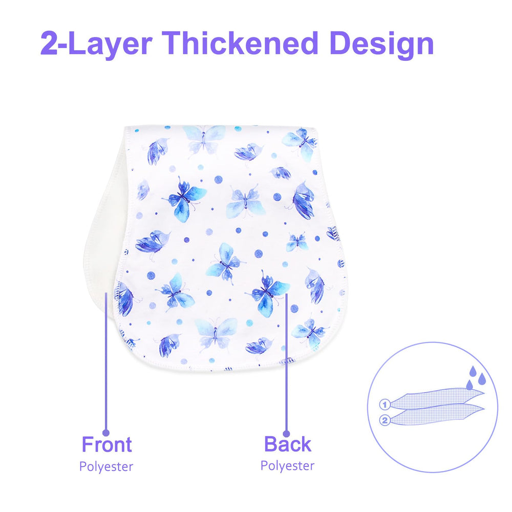 Benoxine multi-use burp cloth doubles as towel or baby pillow towel.