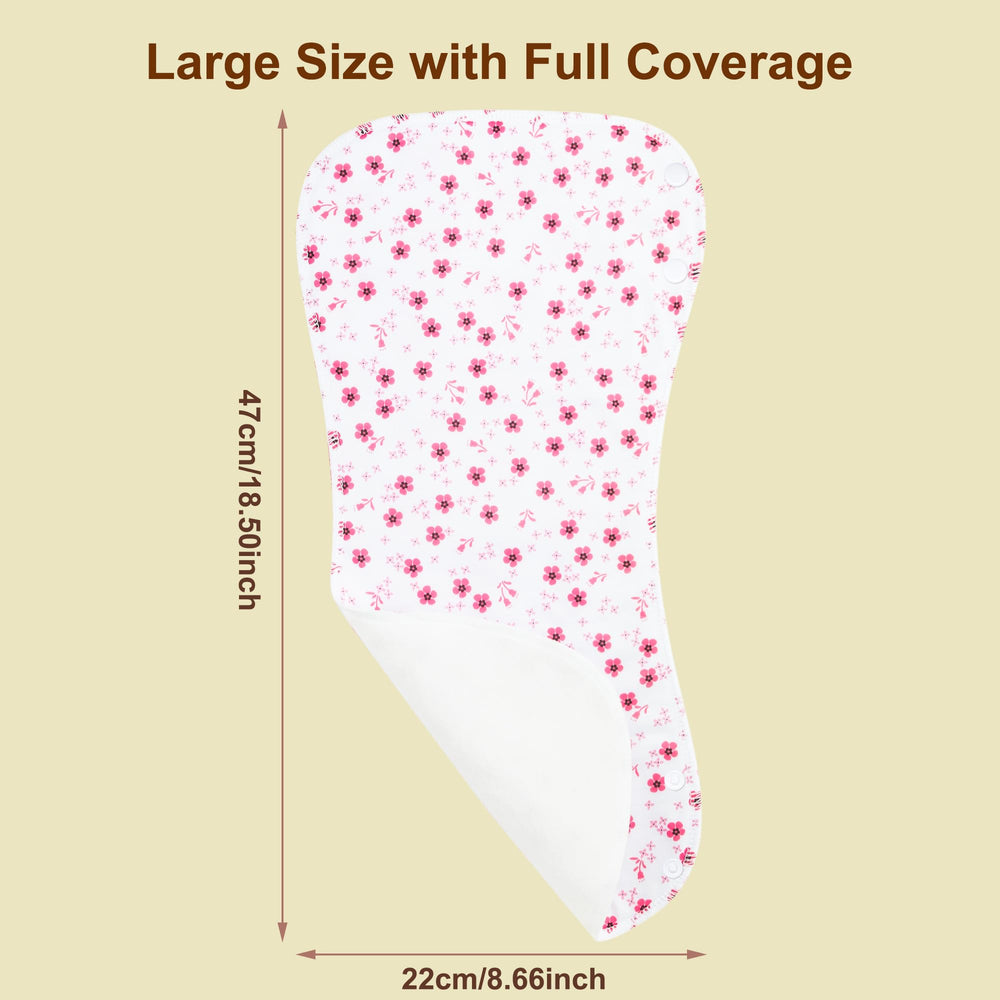 Benoxine multi-use burp cloth for feeding cover or surface wipe.