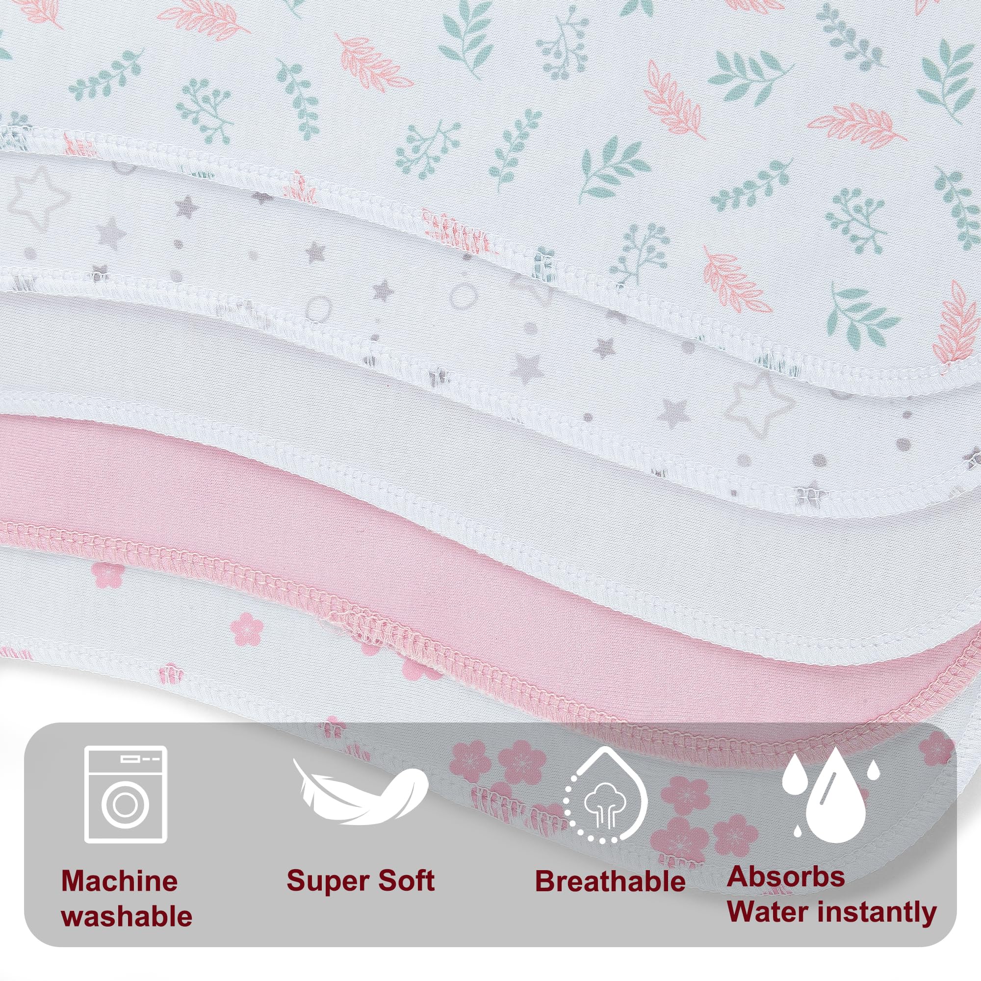 Benoxine burp cloth is multi-use as bib, towel, or pillow cover.