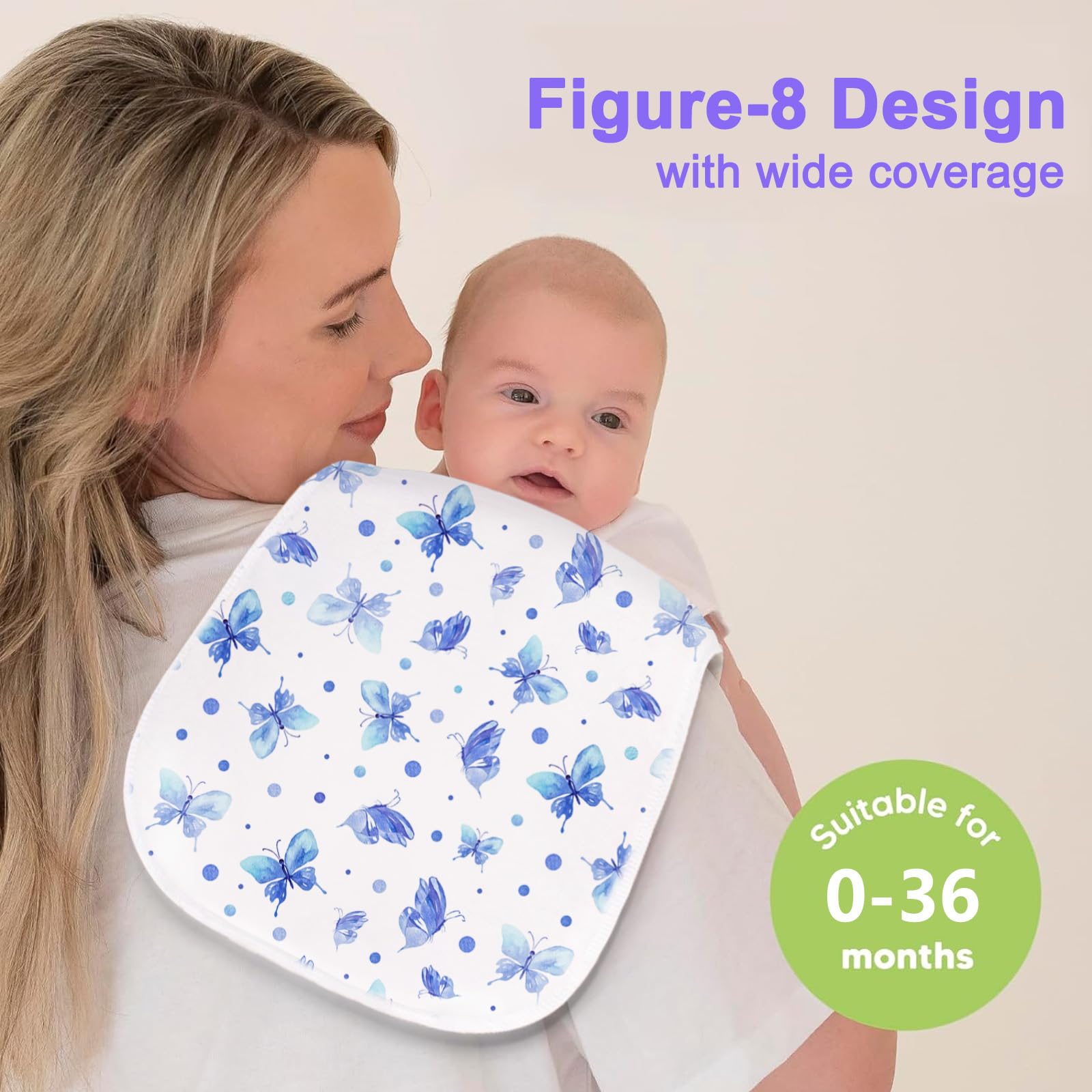 Benoxine organic-burp-cloths offer soft, breathable protection for messes.
