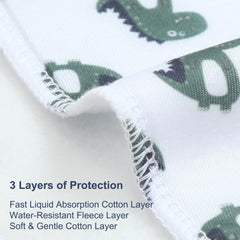 Benoxine soft cotton burp cloths feel gentle on skin and absorb spills