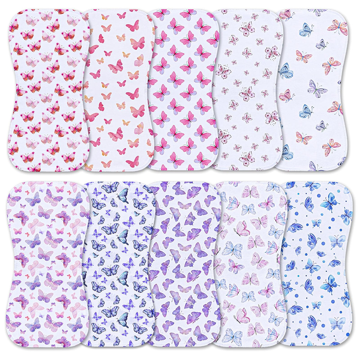 Benoxine soft-microfiber-front burp cloth, gentle on baby's skin during feeds.