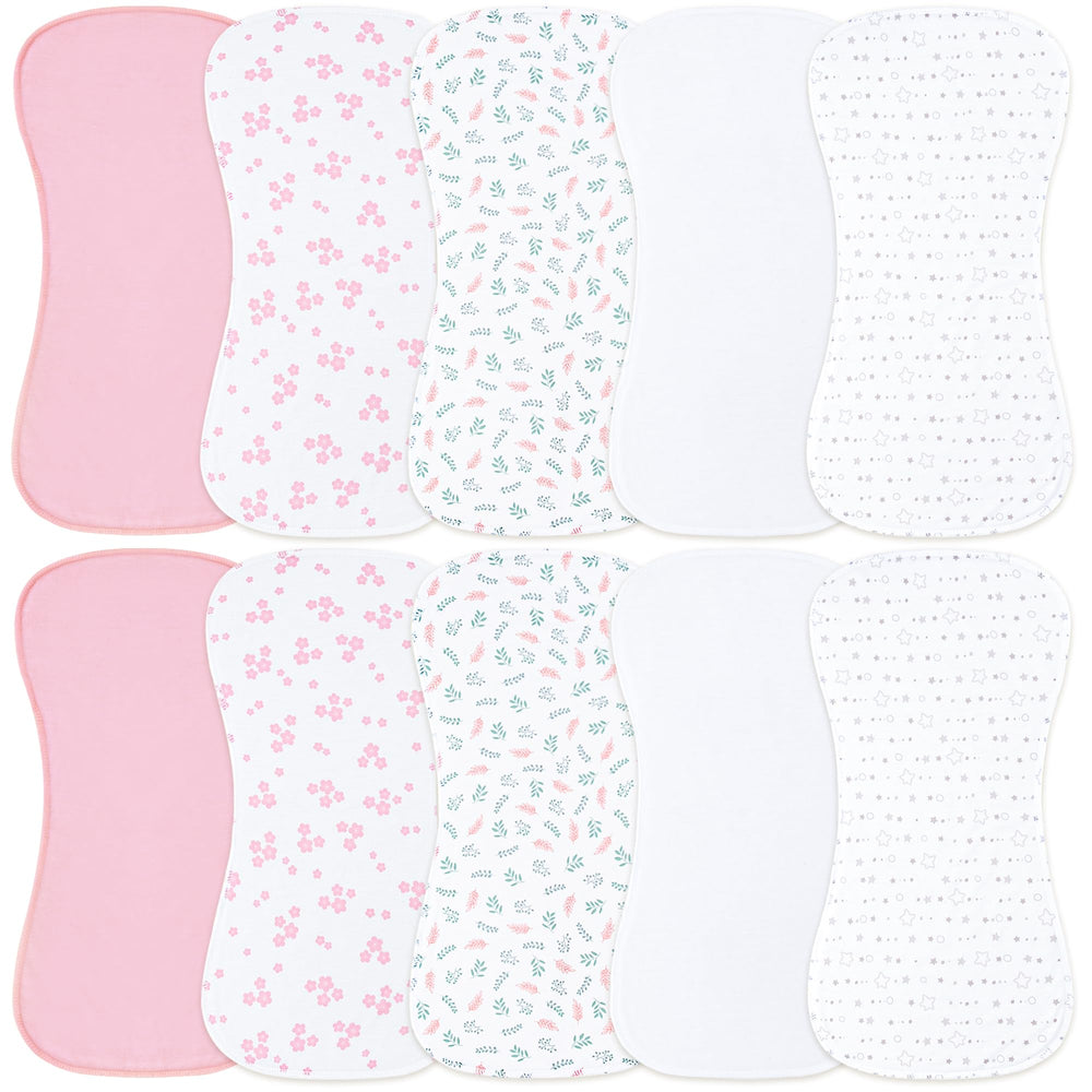 Benoxine burp cloth with soft microfiber front for gentle baby comfort and absorbency.