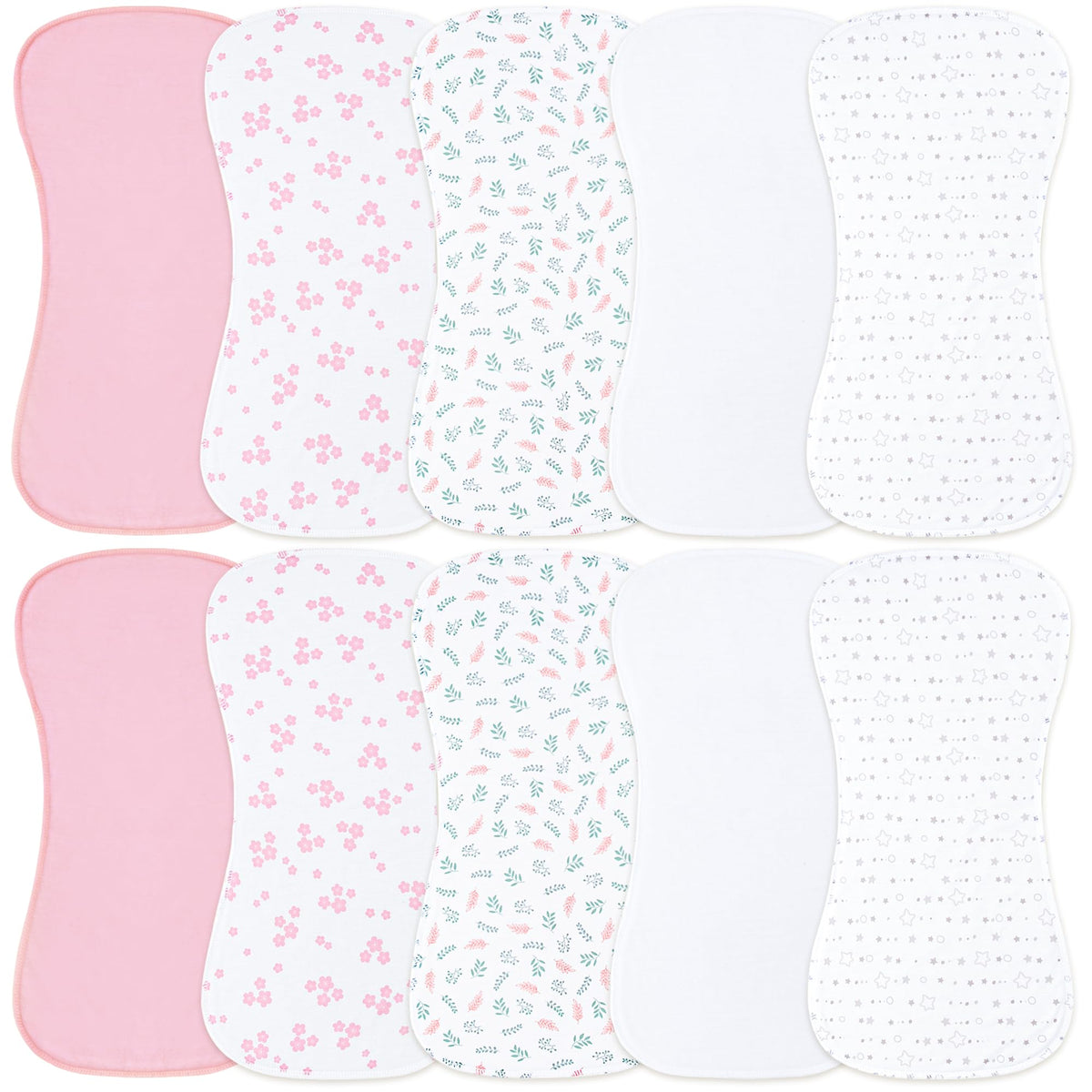 Benoxine burp cloth with soft microfiber front for gentle baby comfort and absorbency.