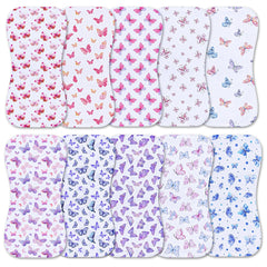 Benoxine soft-microfiber-front burp cloth, gentle on baby's skin during feeds.