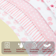 Benoxine three-layer absorbent fabric keeps baby and clothes dry.
