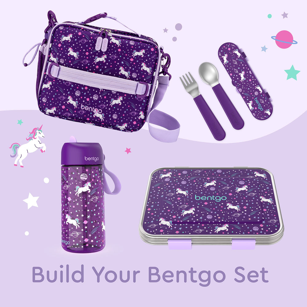 Bentgo Kids ergonomic silicone handles provide secure grip during meals