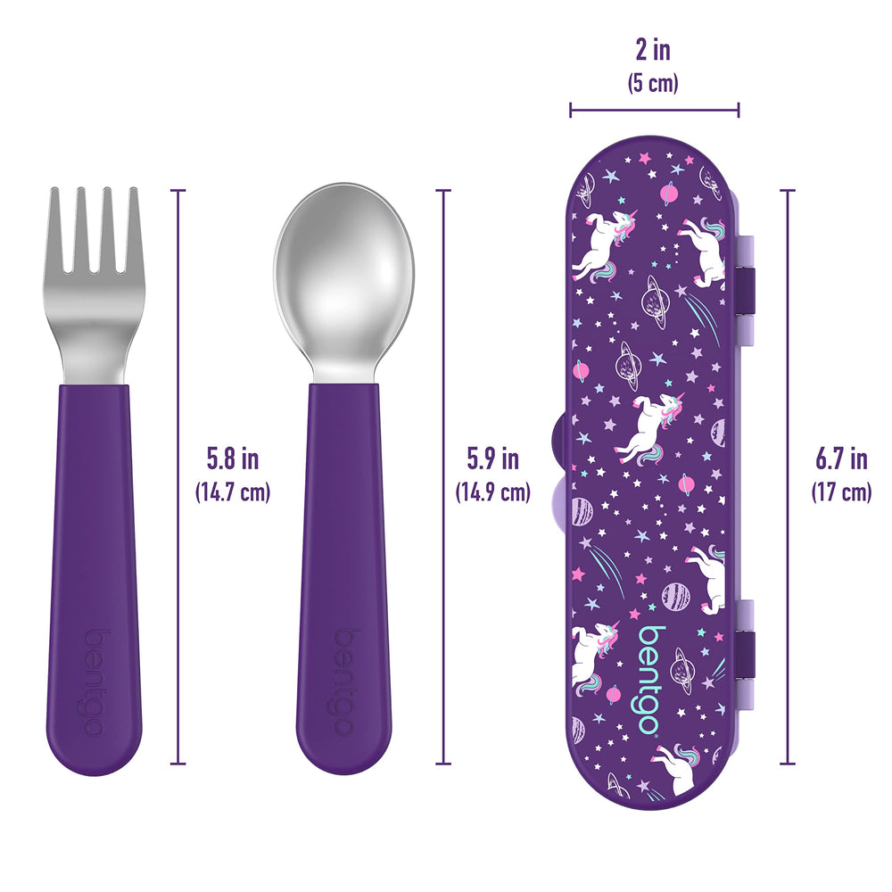 Bentgo Kids colorful unicorn prints coordinated with lunch gear